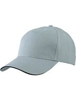 Daiber MB 6526 5 panelová sandwich kšiltovka 03.6526 light grey/black Daiber MB 6526 5 panelová sandwich kšiltovka 03.6526 light grey/black