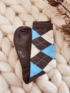 vysoké kostkované ponožky vícebarevné model 21604824 - Just Play