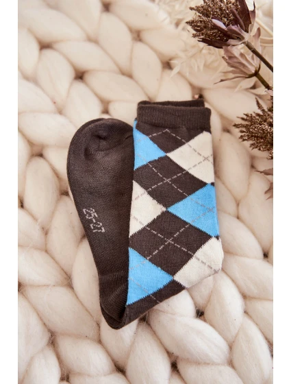 vysoké kostkované ponožky vícebarevné model 21604824 - Just Play