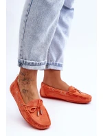 Semišové Mokasíny Oranžové model 21625479 - Boto