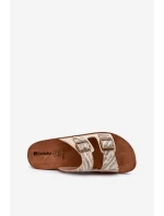 Pohodlné Dámské Žabky S Zlaté model 21664587 - Inblu Pohodlné Dámské Žabky S Zlaté model 21664587 - Inblu