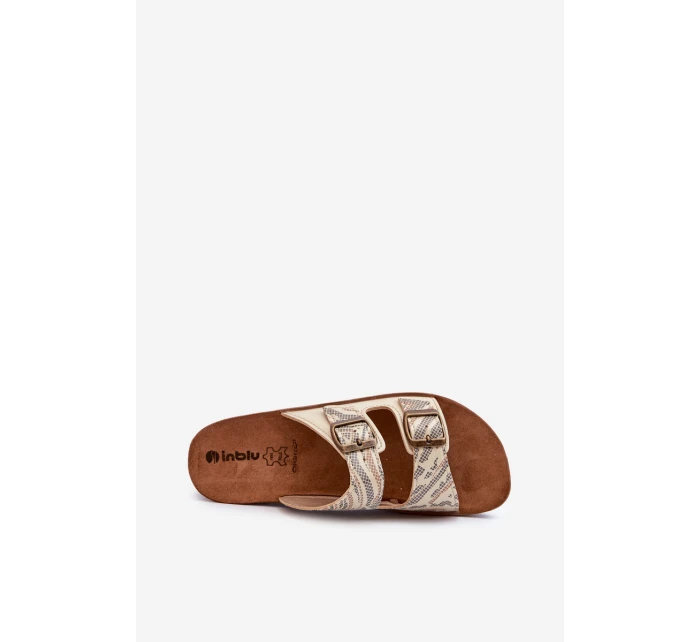 Pohodlné Dámské Žabky S Zlaté model 21664587 - Inblu Pohodlné Dámské Žabky S Zlaté model 21664587 - Inblu
