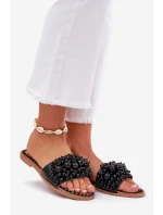 Dámské Plné Sandály S Ozdobnými Černé model 21687328 - Boto
