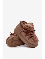 Dětské sněhule s kožíškem  hnědé model 21714089 - D.Franklin
