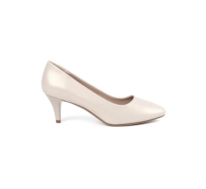 Zajímavé  lodičky Jasnobeżowy dámské na jehlovém podpatku