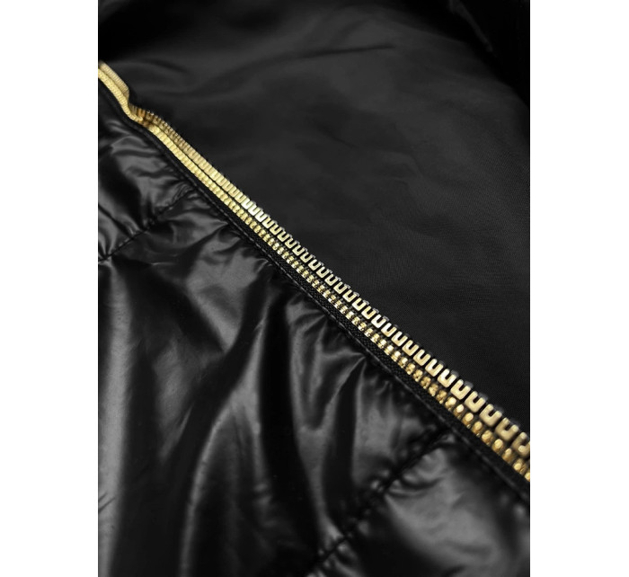 Černá dámská vesta s ozdobným zipem S'West (B8151-1)