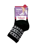 Dámské ponožky s ozdobným lemem model 15443297 COTTON SOCKS  černá - Bellinda