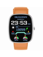 GRAVITY GT18-4 Pánské chytré hodinky Orange Silicone Strap + Black Strap GRAVITY GT18-4 Pánské chytré hodinky Orange Silicone Strap + Black Strap