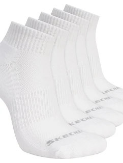 Skechers 5pk Unisex 1/2 Terry Qtr Crew S602095-100 Bílé 39–42
