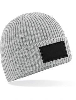 Beechfield B 442R Čepice Patch "Fashion" 53.442R light grey/black
