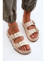 Dámské žabky na platformě Big Star NN274083 béžové Dámské žabky na platformě Big Star NN274083 béžové