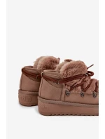 Dětské sněhule s kožíškem  hnědé model 21714089 - D.Franklin