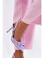 Dámské sandály na podpatku s  fialové Irina model 22107380 - Boto