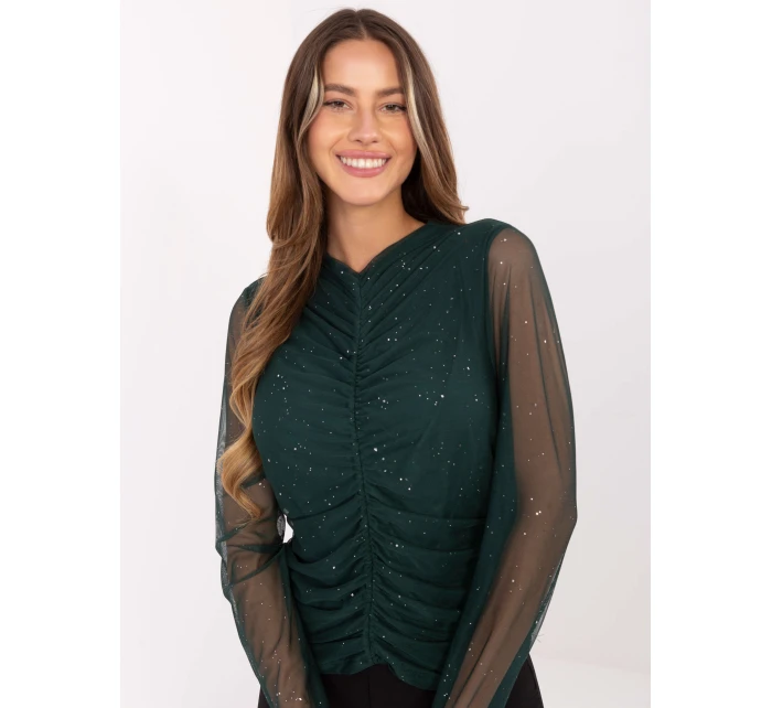 Bluzka IT BZ model 21480305 ciemny zielony - FPrice Bluzka IT BZ model 21480305 ciemny zielony - FPrice