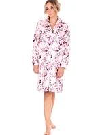 Dámský župan Toya se zipem pink - Vestis