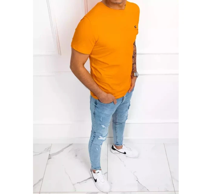 Pánské oranžové tričko model 21964514 - Dstreet
