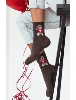 Milena ponožky 0200-144 Valentýnský medvěd 37-41