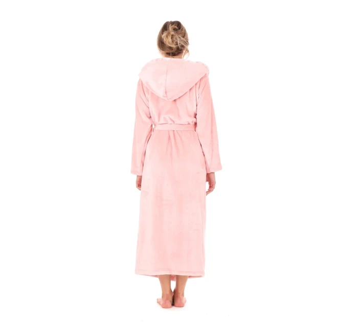 Dámský župan Flora s kapucí 3956 3050 růžová perla - Vestis Dámský župan Flora s kapucí 3956 3050 růžová perla - Vestis