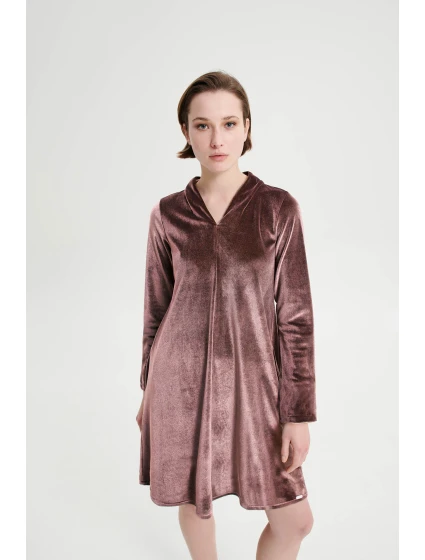 Noční košile s dlouhými rukávy model 18938185 - Vamp