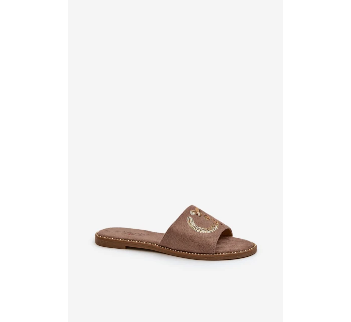 Dámské Ploché Žabky S  Hnědé model 21665087 - S.Barski