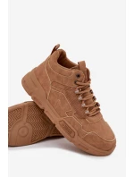 Pánské tenisky Big Star SS174281 HI-POLY SYSTEM Světle hnědé