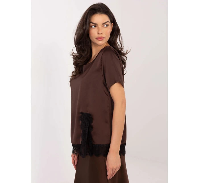 Bluzka MI BZ model 21795607 brązowy - FPrice Bluzka MI BZ model 21795607 brązowy - FPrice