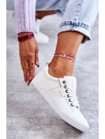 Dámské tenisky Kožené Big Star model 21251091 Bílé - Big Star Shoes Dámské tenisky Kožené Big Star model 21251091 Bílé - Big Star Shoes