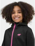 Dívčí softshell 4FJSS23TSOFF042 černá - 4F