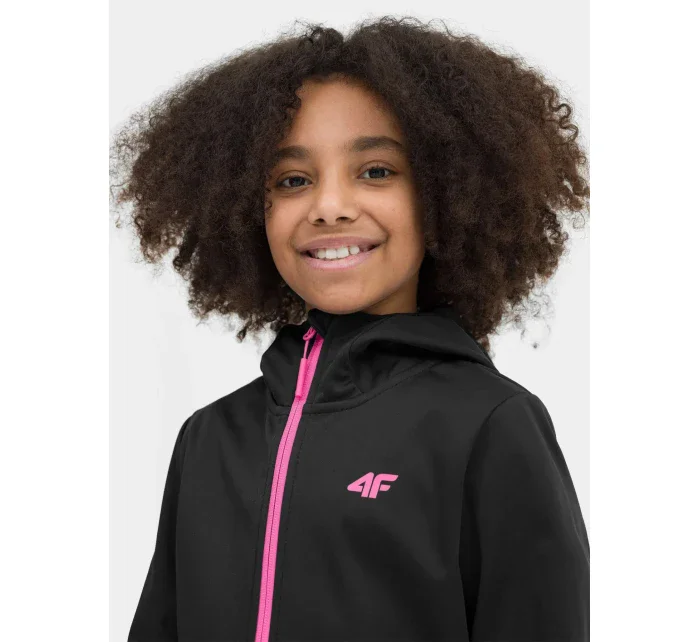 Dívčí softshell 4FJSS23TSOFF042 černá - 4F