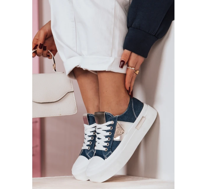 Dámské tenisky na platformě denim model 21983986 - Dstreet
