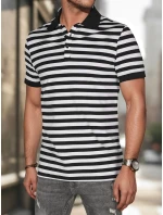 Pánská pruhovaná polokošile bílá FashionStreet PX0642