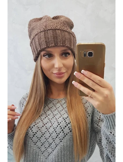 Dámská čepice Danuta K331 mocca Dámská čepice Danuta K331 mocca