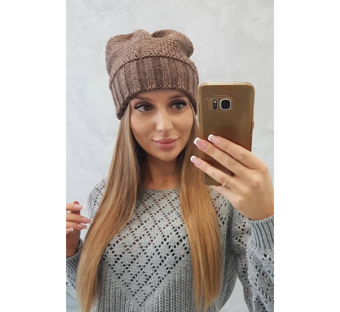 Dámská čepice Danuta K331 mocca Dámská čepice Danuta K331 mocca
