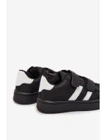 Dětské Sportovní Boty Tenisky Z Eko Kůže Černé model 21725032 - Boto Dětské Sportovní Boty Tenisky Z Eko Kůže Černé model 21725032 - Boto
