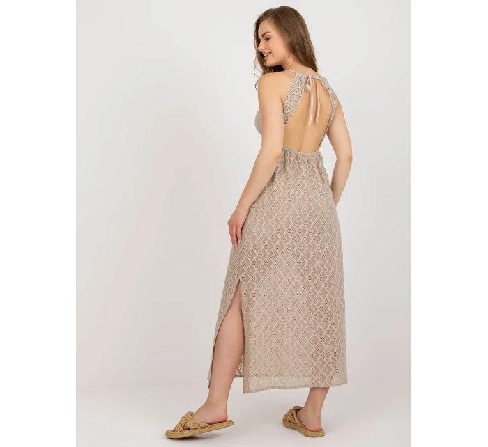 TW SK BI 8676 šaty.22 béžová TW SK BI 8676 šaty.22 béžová