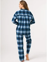 Pyžamo Key LNS 465 B26, dlouhé rukávy, velikosti S–XL, rozepínací Pyžamo Key LNS 465 B26, dlouhé rukávy, velikosti S–XL, rozepínací