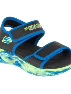 Skechers S-Lights: Sola Glow Sandal - Fusion Brights 407032L-BKBL Black 28