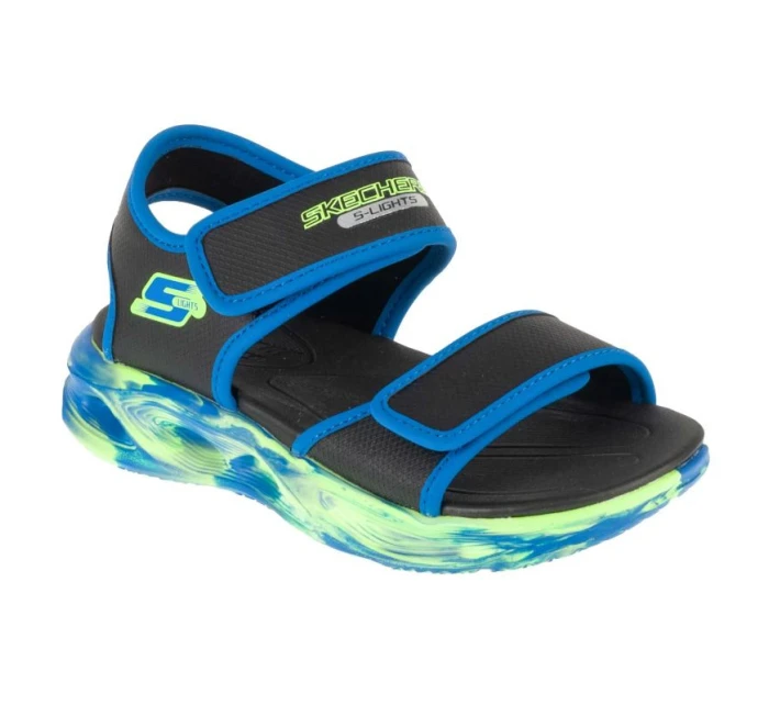 Skechers S-Lights: Sola Glow Sandal - Fusion Brights 407032L-BKBL Black 28
