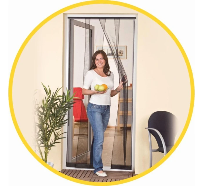 LAMELOVÁ MOSKYTIÉRA 100X220 POLYESTER+PÁSEK NA SUCHÝ ZIP