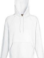 Fruit of the Loom Lightweight Hooded Sweat Pánská raglánová mikina s kapucí 16.2140 white