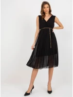 Sukienka DHJ SK model 21409523 czarny - FPrice Sukienka DHJ SK model 21409523 czarny - FPrice