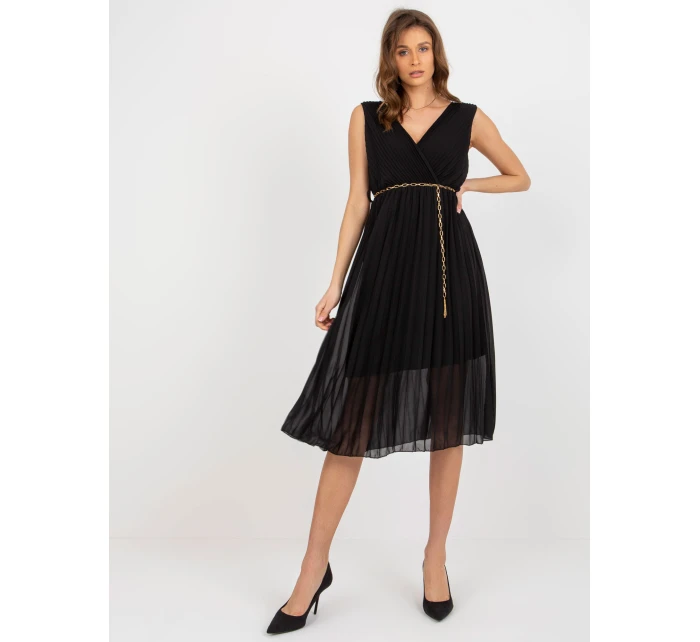 Sukienka DHJ SK model 21409523 czarny - FPrice Sukienka DHJ SK model 21409523 czarny - FPrice