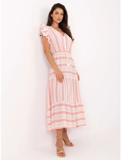 TW SK BI 28760.97 bílo-růžové šaty TW SK BI 28760.97 bílo-růžové šaty