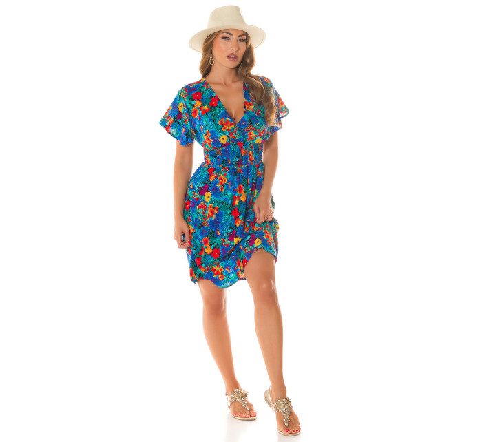 Sexy Koucla short sleeve Minidress with model 19633661 Print - Style fashion