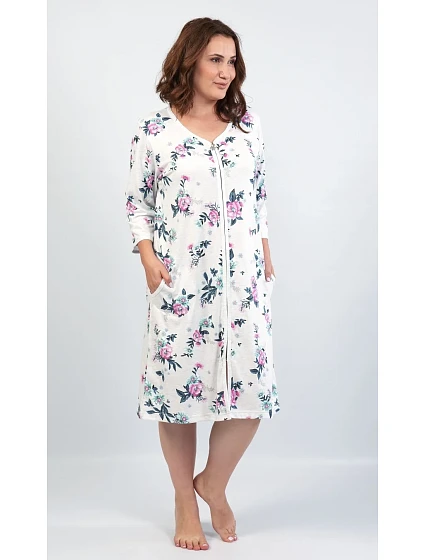 Dámské domácí šaty s tříčtvrtečním rukávem model 22408551 - Vienetta