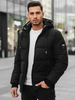Pánská zimní bunda s kapucí černá FashionStreet TX5087z