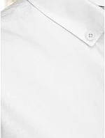 Pánská košile s krátkým rukávem, střih regular fit, bílá, FashionStreet KX1097