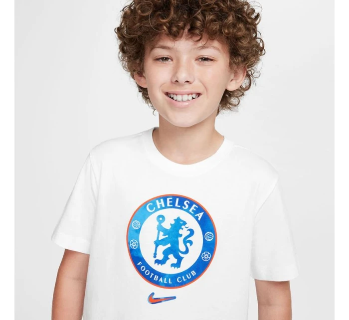 Tričko Nike Chelsea FC Crest Tee Jr HM9485-100 Tričko Nike Chelsea FC Crest Tee Jr HM9485-100