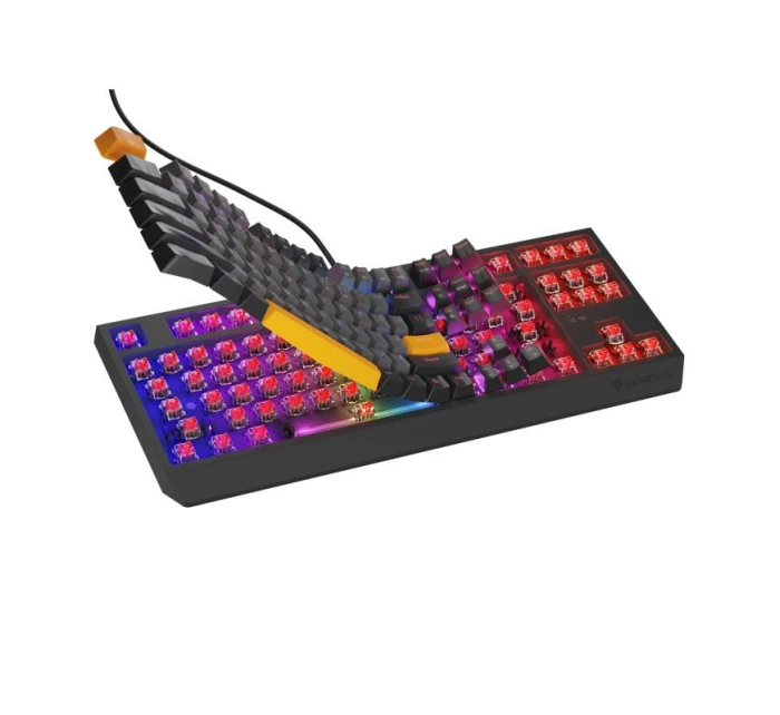 model 21491516 230 TKL Herní klávesnice USB + RF Wireless + Bluetooth QWERTY Černá, šedá, oranžová - Genesis model 21491516 230 TKL Herní klávesnice USB + RF Wireless + Bluetooth QWERTY Černá, šedá, oranžová - Genesis