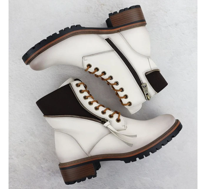 Dámské boty bagger beige Vinceza 26-58559 dámské